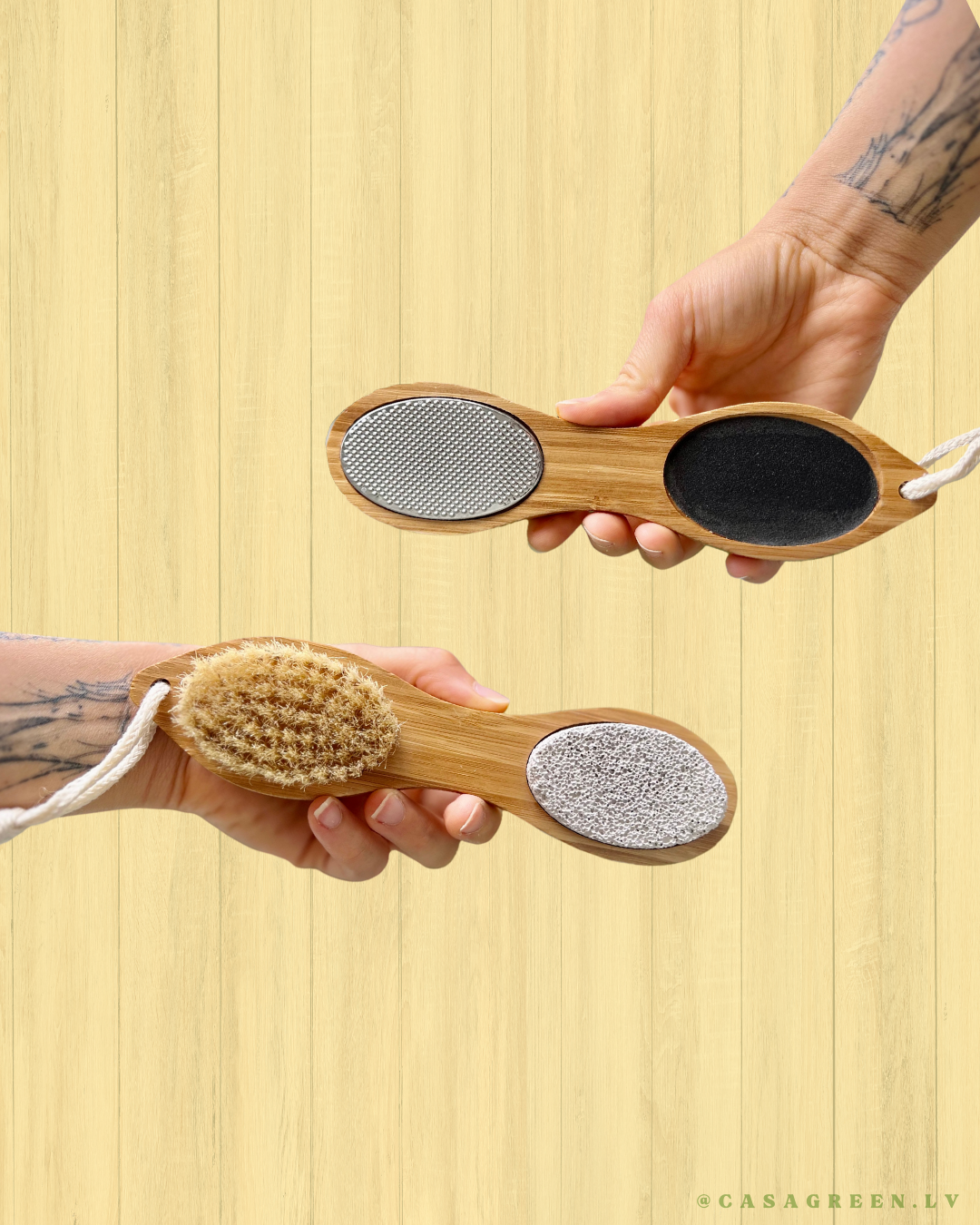 Bamboo Exfoliating Foot Pedicure Tool | Bamboo Switch