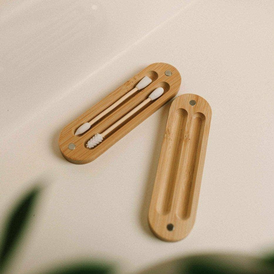 Reusable Bamboo Ear Buds in Case | Bamboo Switch